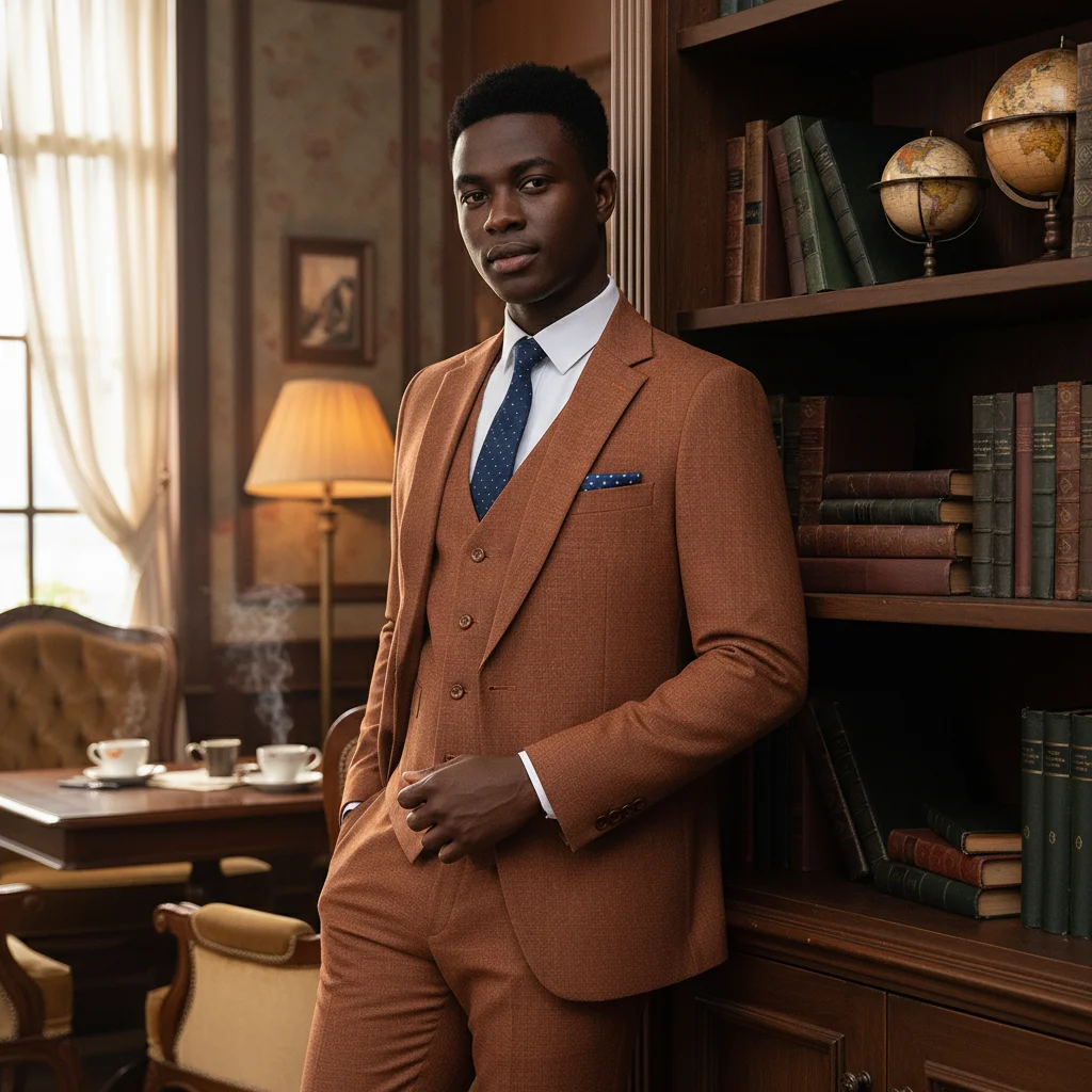 

ST Cassy High Quality Formal Business Office Men's Suits Slim Fit Lapel Solid Color Suit（jacket+Vest+Pants）
