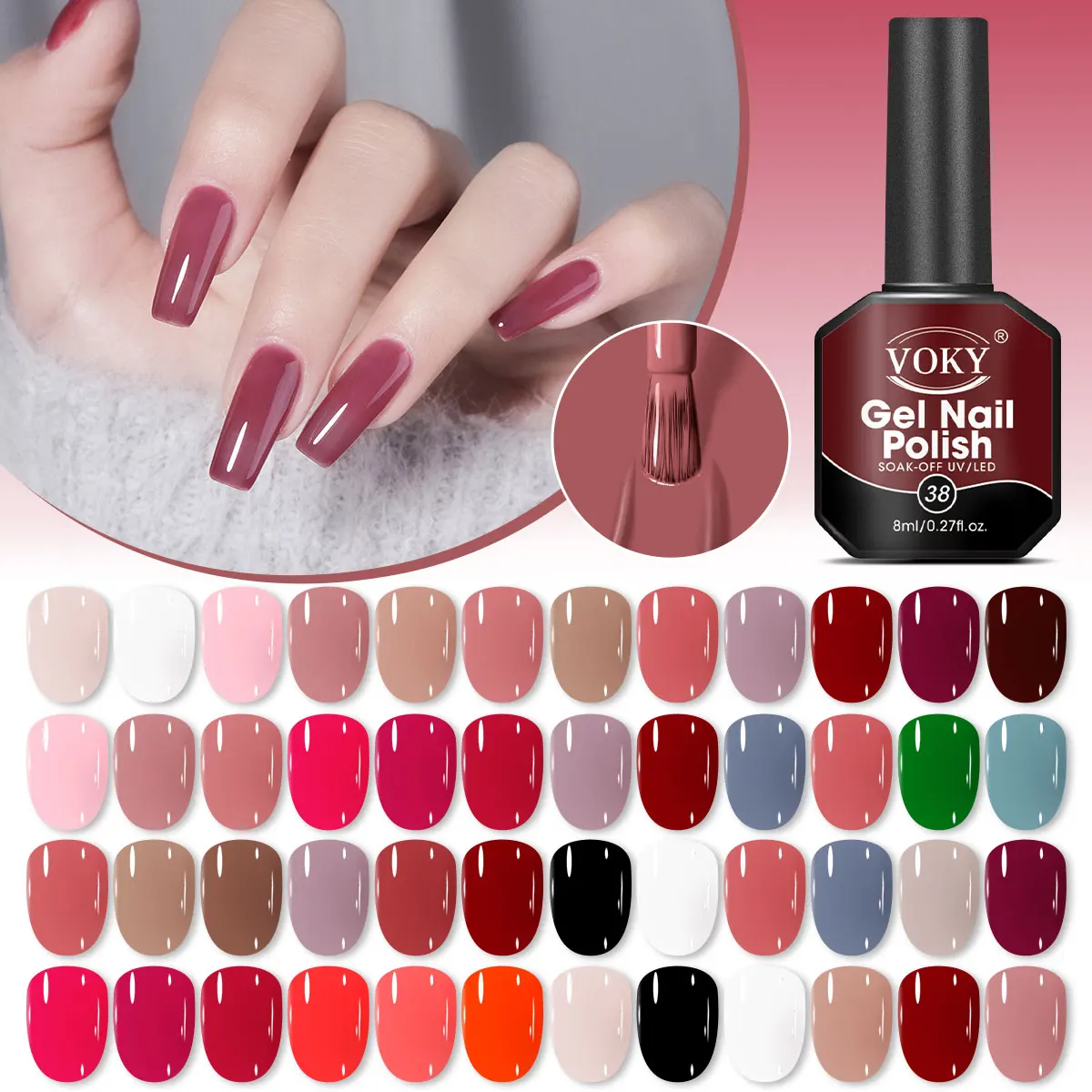 

6 шт. 8 мл новый тренд полуперманентный гель для ногтей для светодиодного маникюрного салона DIY гель для ногтей