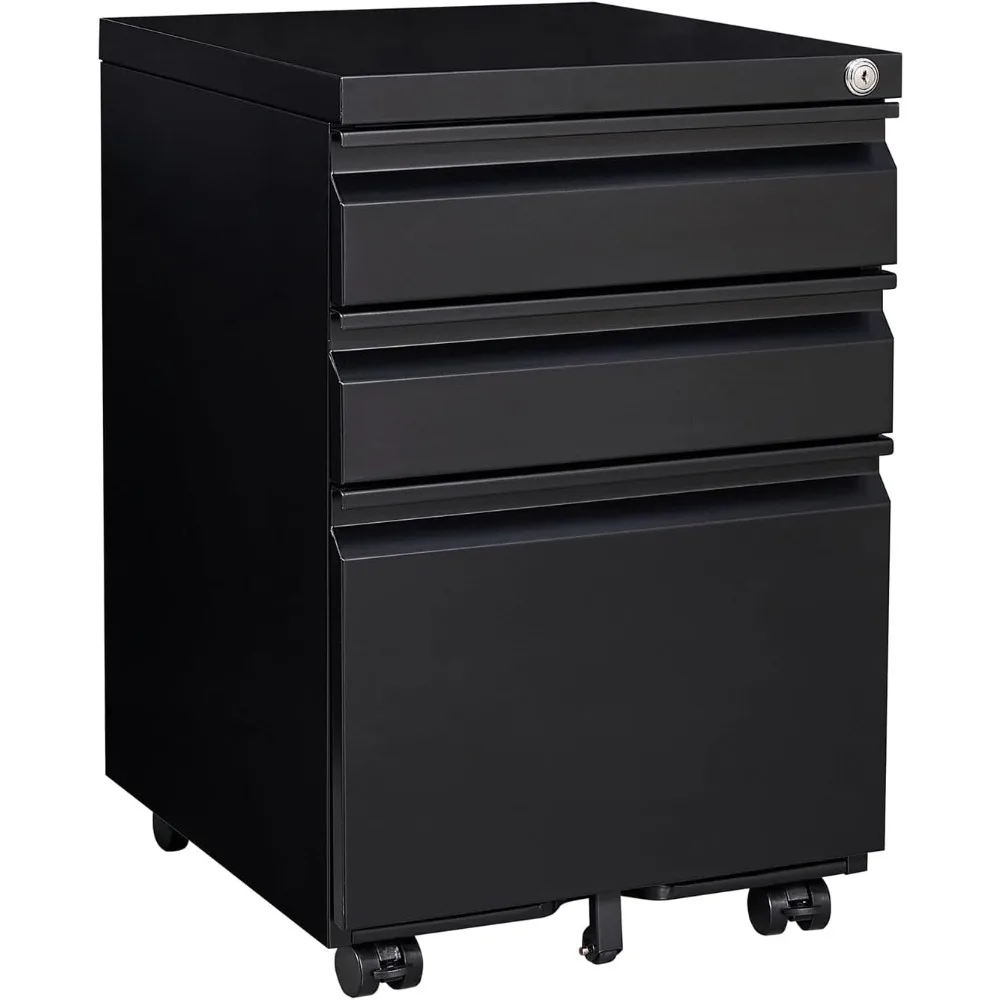 

3 Drawer File Cabinet,File Cabinets for Home Office,Metal Locking Cabinet,Under Desk Small File Cabinets for Letter/Legal Size,