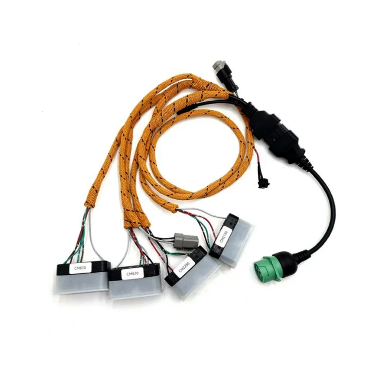 Excavator parts read programming cable CM570 CM2150 CM2250 for Cummins wiring harness link engine