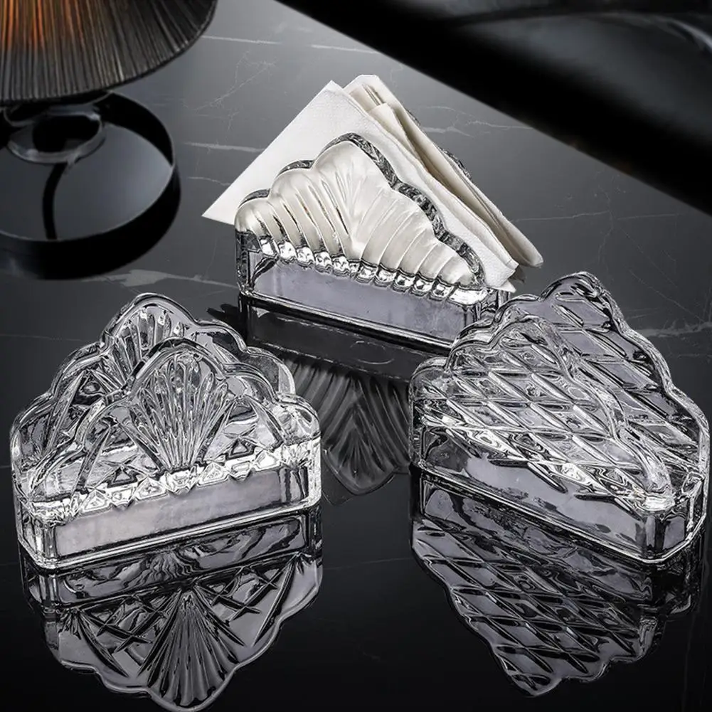 

Paper Towel Holder Napkin Dispenser Glass Tissue Holder Modern Facial Tissue Dispenser Box Durable Scratch-resistant for Napkins