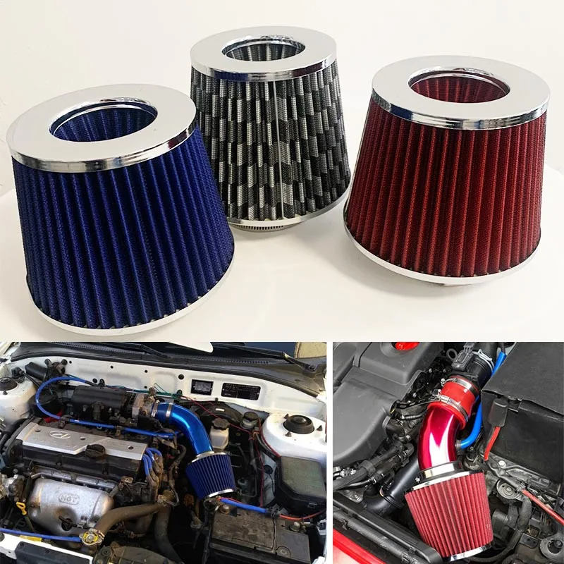 

Universal 76mm Car Air Filter Cold Air Intake Air Filter 3 Inch Car Modified High Flow InletInlet Mushroom Head Air Filter
