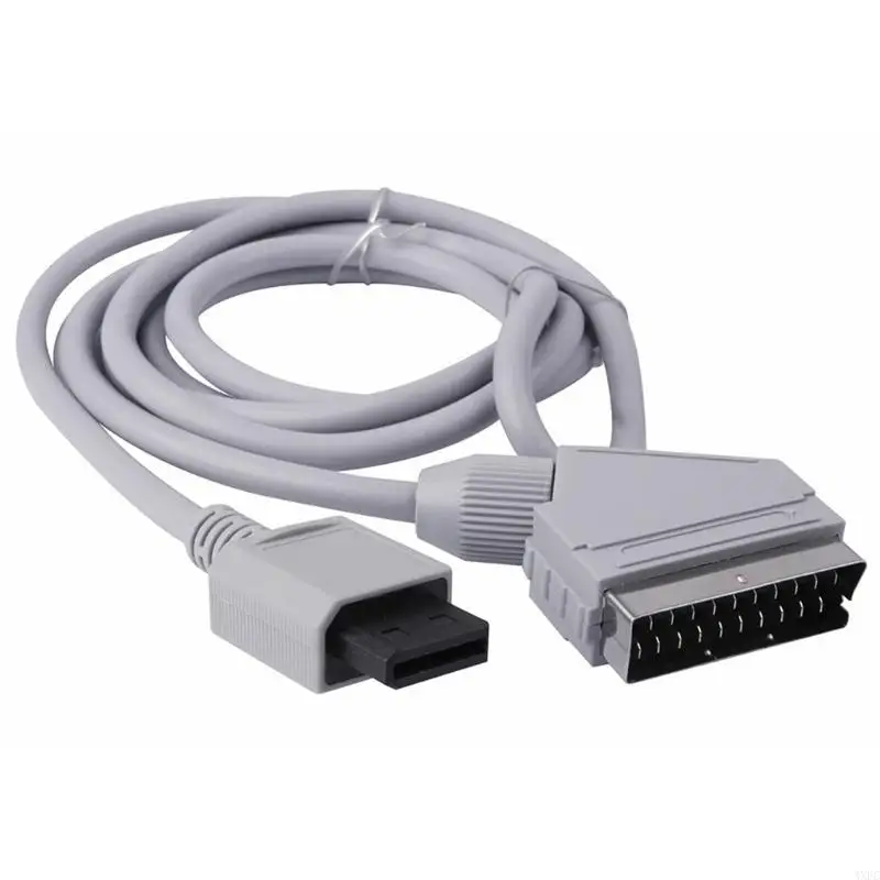 سلك كابل فيديو RGB سكارت بطول 1.8 متر لوحدة تحكم ألعاب وي NTSC