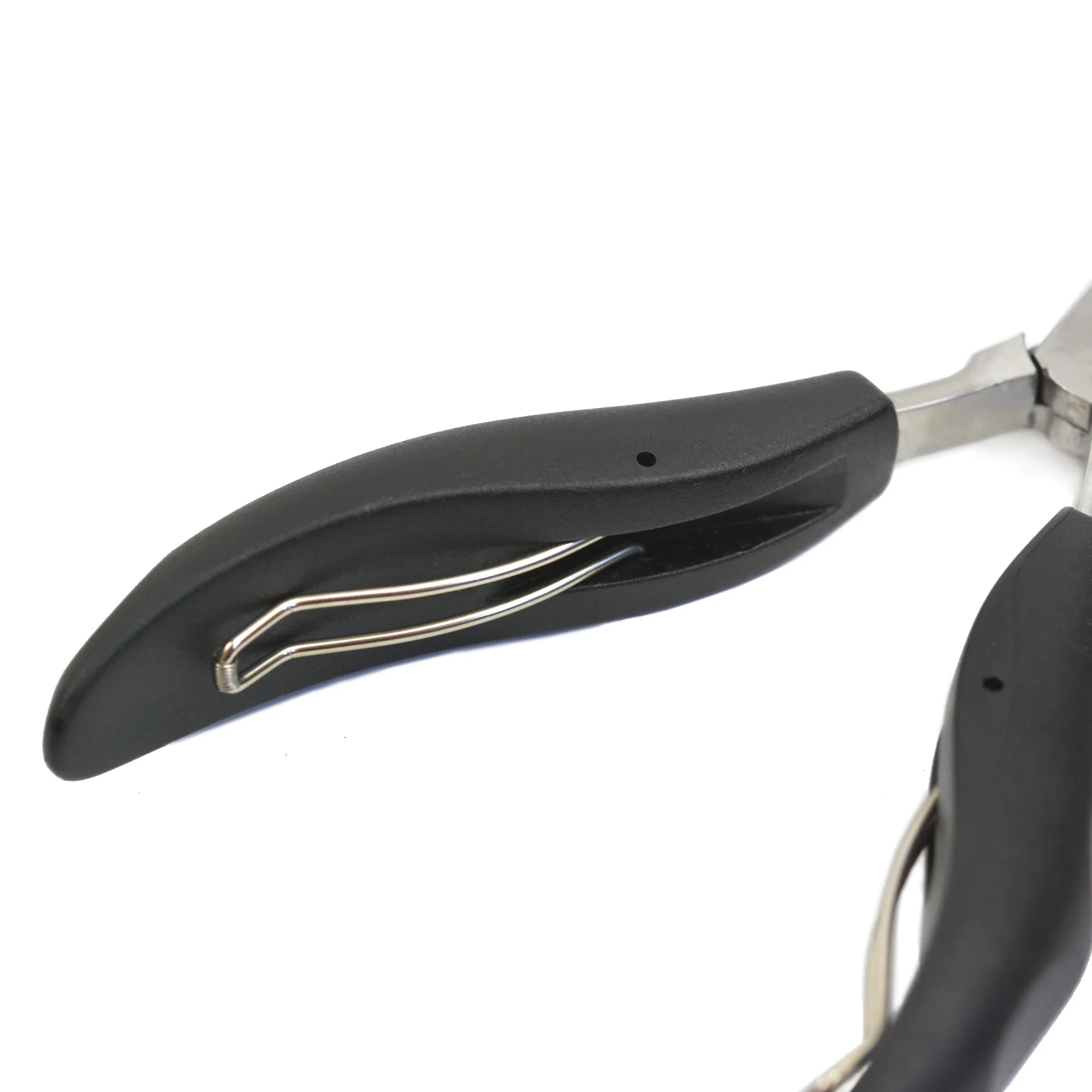 Оптовая продажа, черные плоскогубцы из нержавеющей стали для кератинового наращивания волос, инструмент для удаления клея, плоскогубцы для волос с плоским кончиком