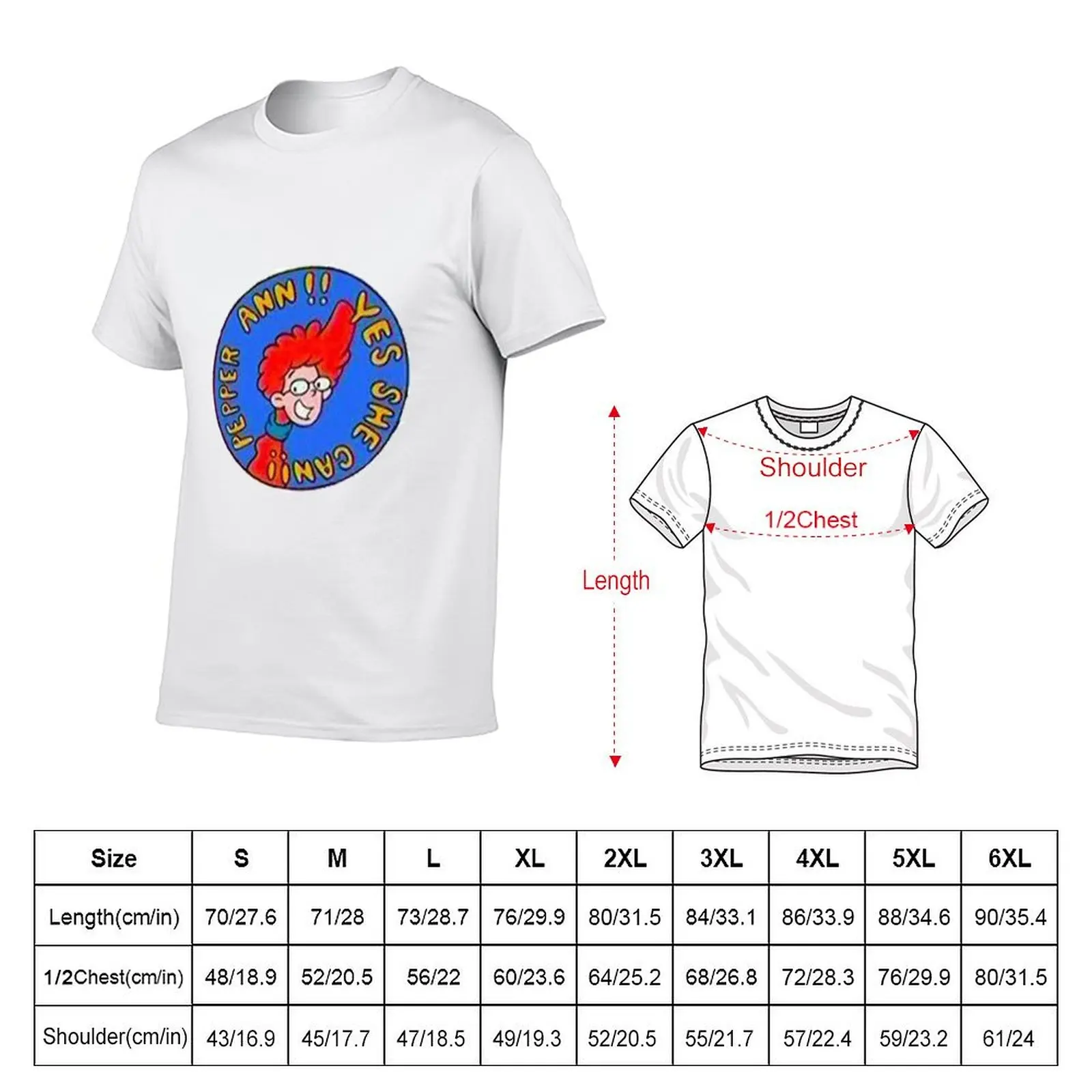 Pepper Ann retro T-Shirt t shirts designer man t shirt cotton high quality t shirt man casual T-Shirt