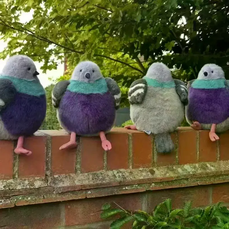 

1 шт., игрушка-компаньон для домашних животных, украшения, попугай, толстый голубь, птица, плюшевая кукла, игрушка на Рождество, подарок на день рождения для девочки