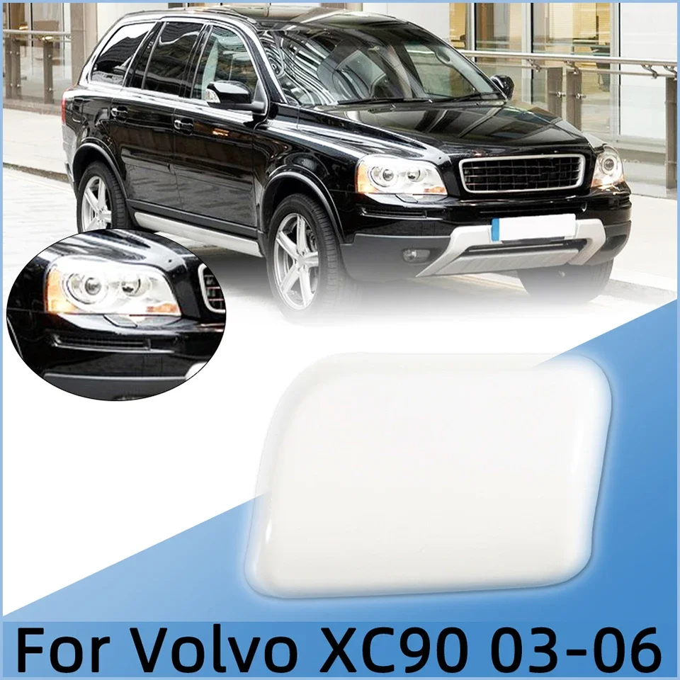 

For VOLVO XC90 2003 2004 2005 2006 30698208 30698209 Car Accessories Front Bumper Headlight Washer Cover Cap Headlamp Jet Spray