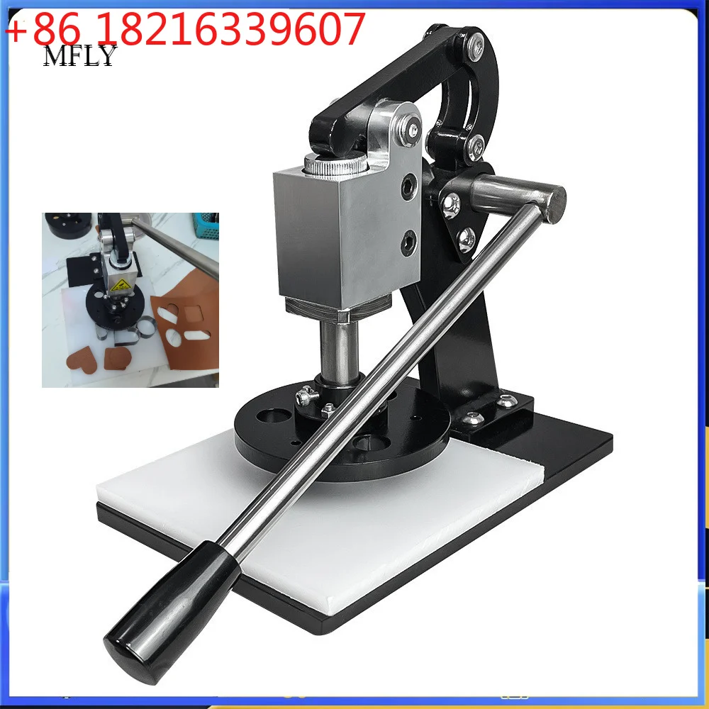 YAO Manual Leather Die Cutting Machine Photo Paper PVC/EVA Sheet Cutter Punching Embossing Press DIY Handmade Leather Craft Tool