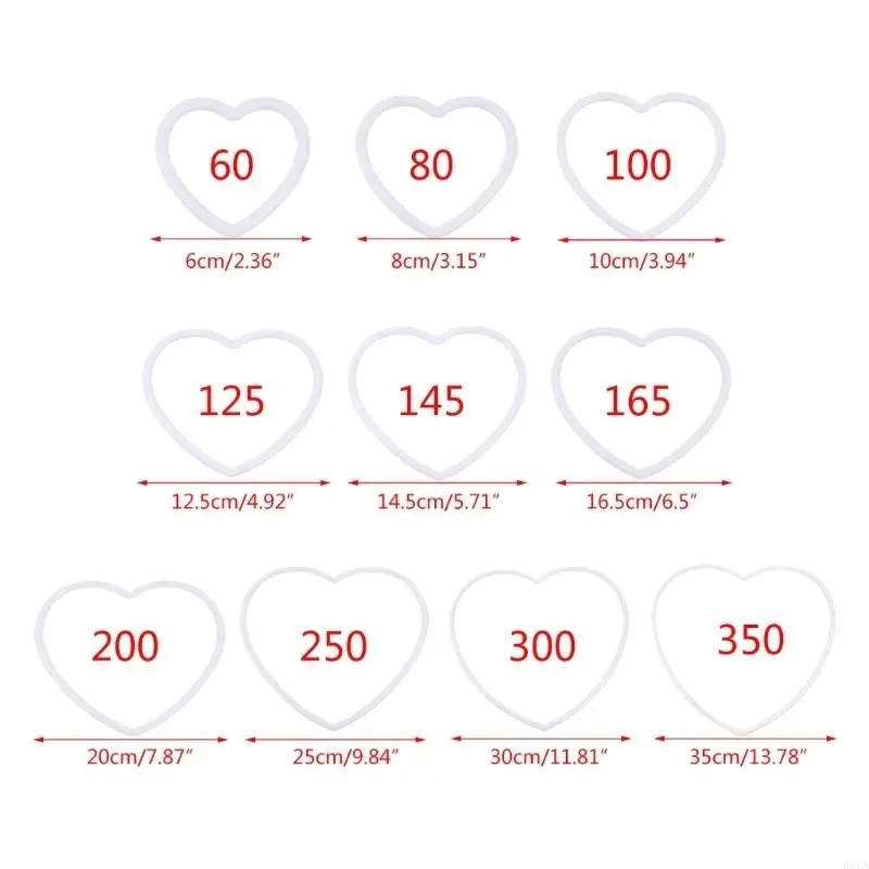 2025 NUEVO AMOR ANILLOS CABETADORES EN CONSEJO Rings Plastic Dreamcatcher Rings para Día Valentín