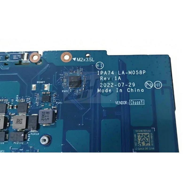 Notebook Mainboard LA‑M058P For HP ENVY 17‑cr Laptop With I7‑1260P CPU 2×DDR4 SODIMM Slots Fully Tested Working