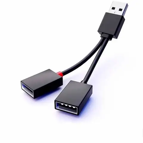 1 In 2 Out USB HUB Splitter Cable High Speed Transfer Multi Interface Expansion For Laptop MacBook Phone Tablet Car Office Data