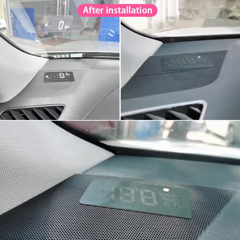 ZJCGO Car Special Hidden HUD Head Up Display Speedometer Speed Projector Alarm for Audi Q5 SQ5 8R 2009~2017