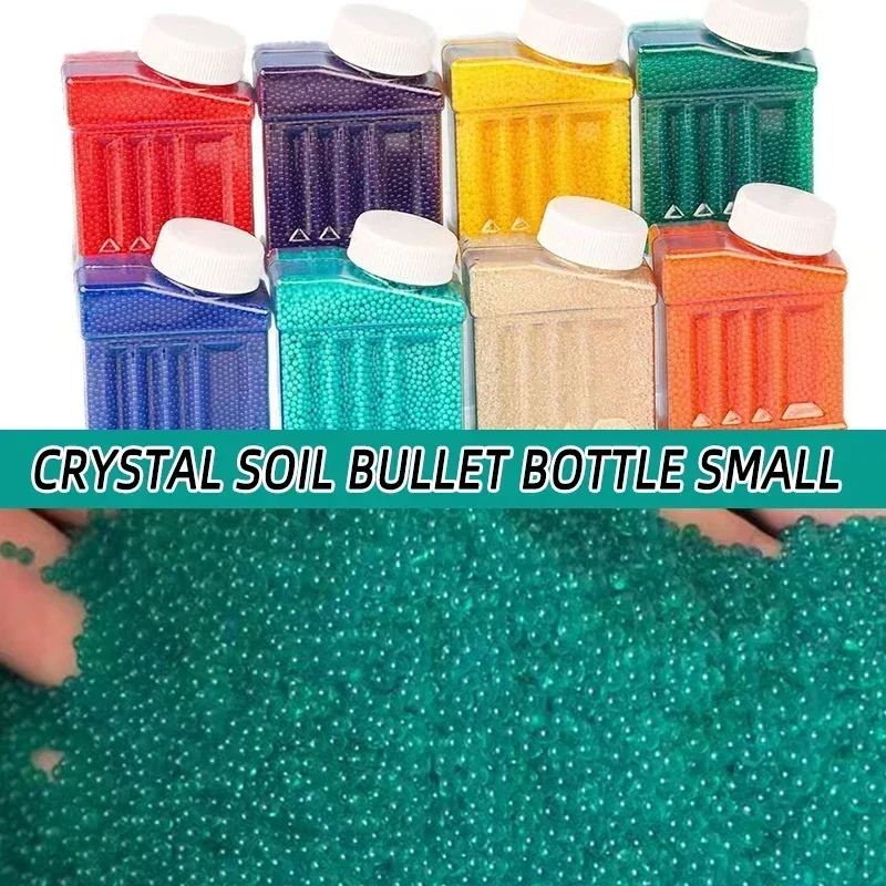 HotColourful Kristallen Ballen Kleine Vierkante Fles Crystal Bullet 7-8MM Absorberende Kraal Laden Bubble Bead