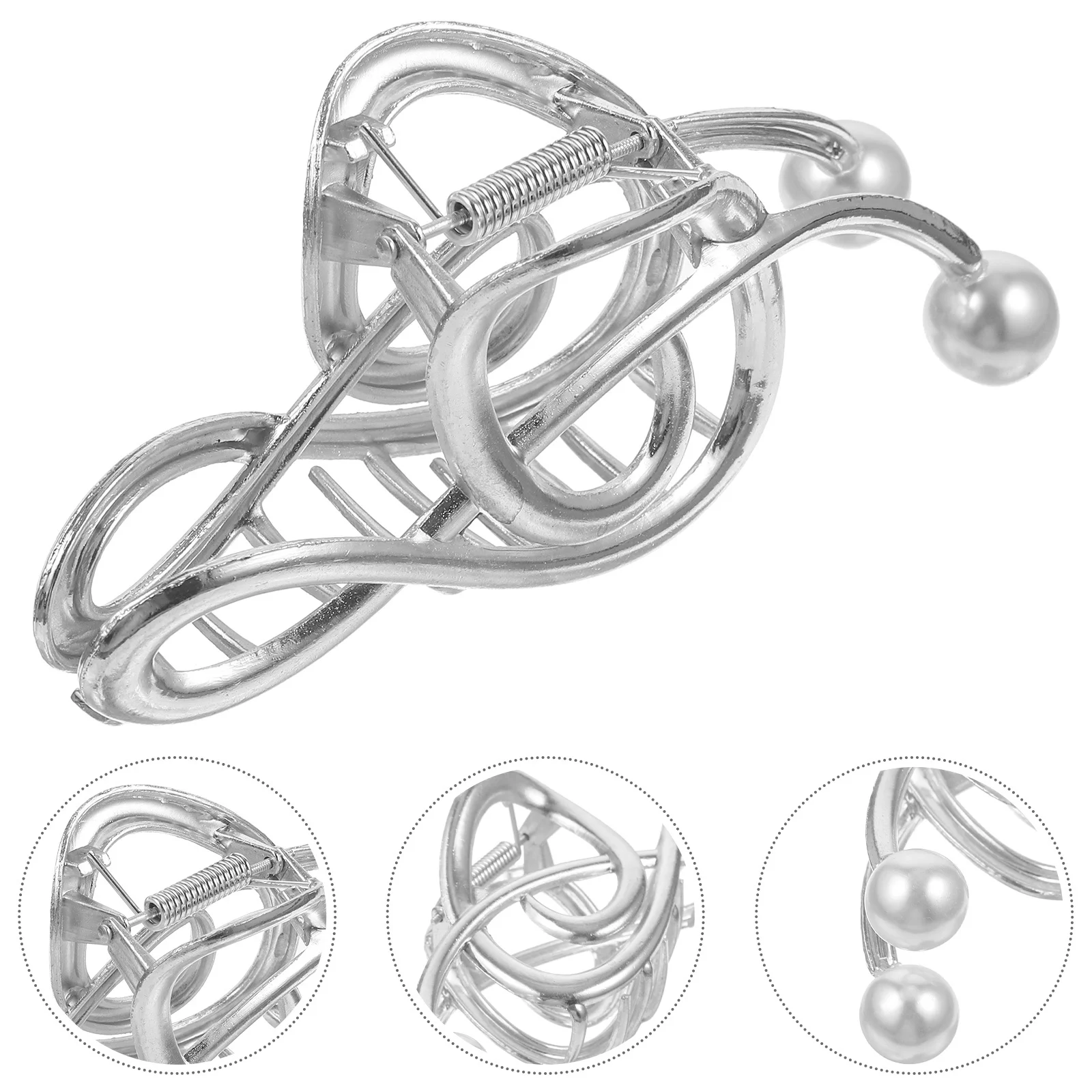 

Pearl Music Note Claw Clip Large Decorative Clamp For Thick Hair Styling Accessories Claw Clips Women Elegant Hair Clips