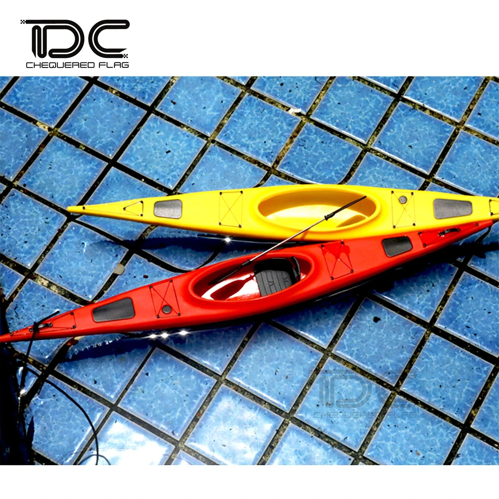Kayak Simulation Boat for 1/10 RC Crawler Car Tracked Vehicles for TRX4 D90 D110 Axial Scx10 90046 Bronco Defender G63