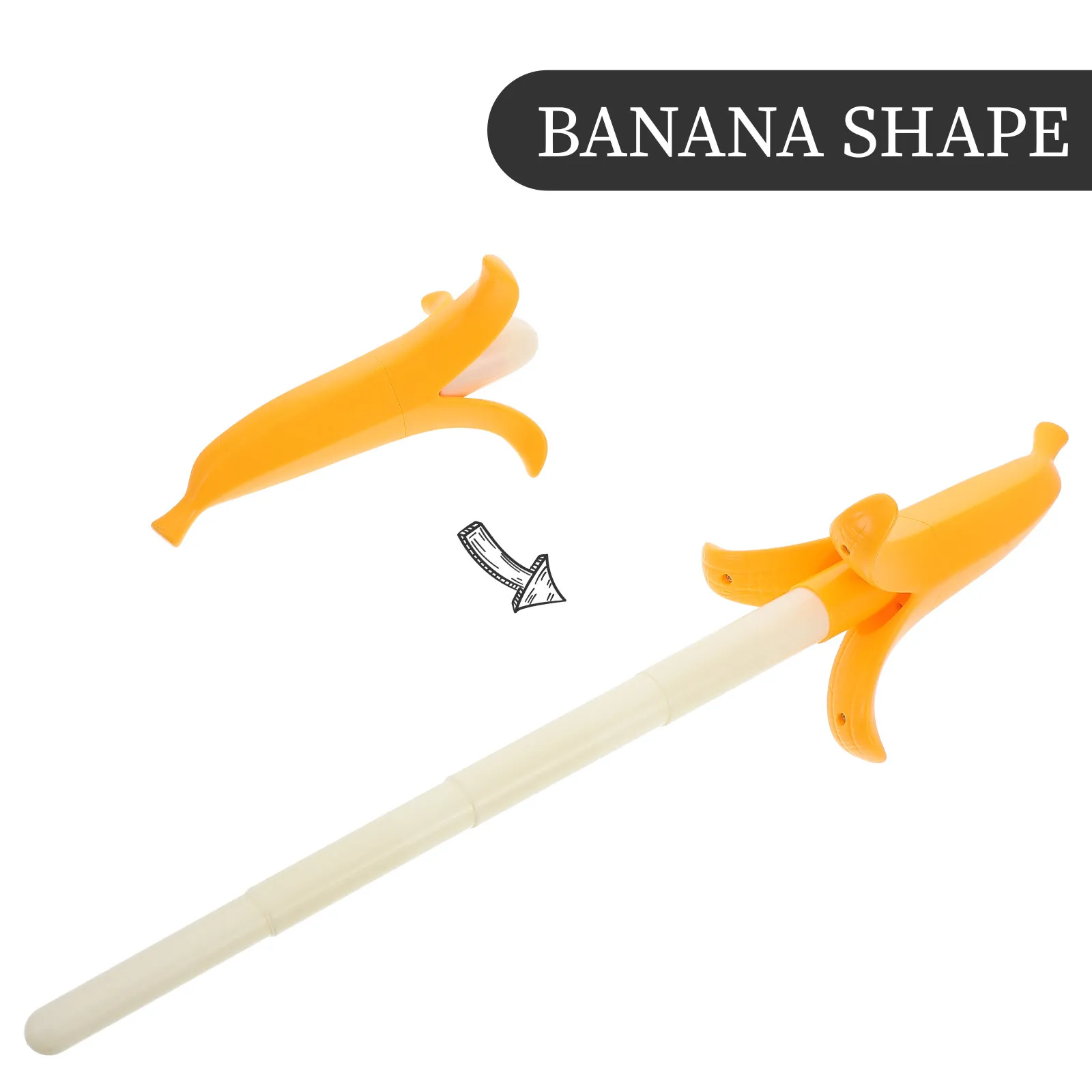 ดาบกล้วยพลาสติกแบบยืดหดได้สำหรับเด็ก พัฒนาทักษะการฟันดาบ ดาบเล่นน้ำหนักเบาแบบยืดหดได้สำหรับเล่นกลางแจ้งและในร่ม