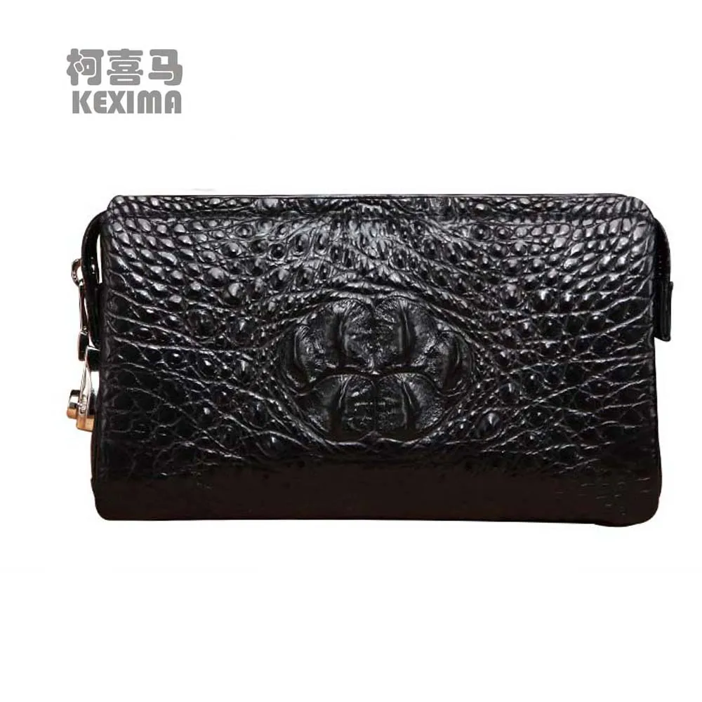 likani new crocodile handbags  male  Combination lock  large capacity  Hand caught bag long zipper male wallet men clutch bag