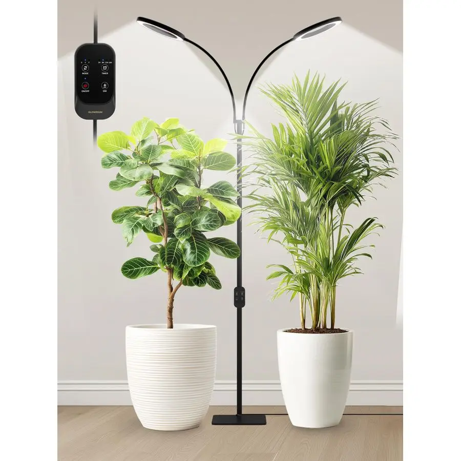 

Grow Lights for Indoor Plants, Full Spectrum LED Grow Light, Stepless Dimming,3 Lighting Mode and Adjustable Height, Plant Light