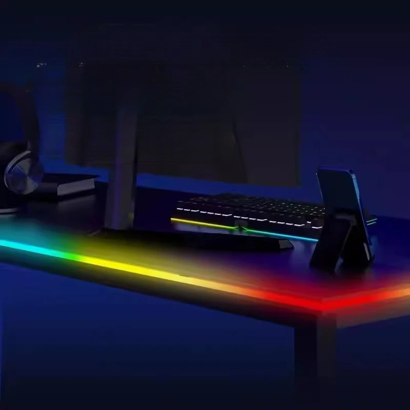 

Цветная контурная лампа-ночник с музыкальным ритмом, RGB-подсветка, несколько режимов, настольный декор, синхронизация с экраном