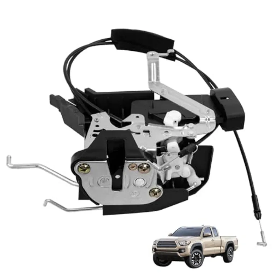 

Front Latch Actuator Compatible with Toyota Sequoia 2001-2007, Toyota Tundra Double Cab 2005-2006 Driver Side Finished Lock Blo