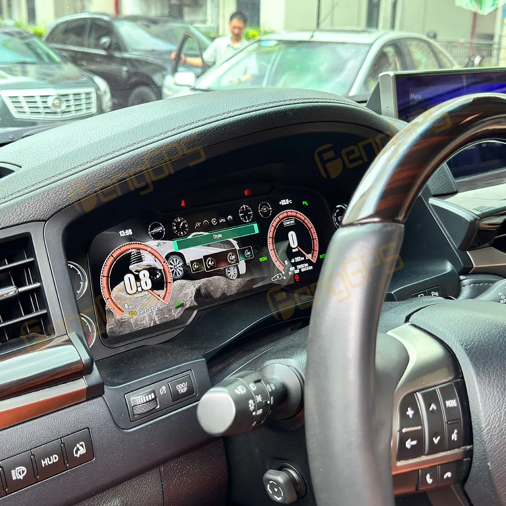 Car LCD Dashboard For Lexus LX570 2016-2021 Digital Cluster Instrument Panel Cockpit Multifunctional Speedometer