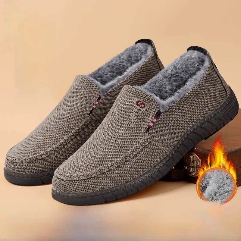 

Old Beijing Cloth oes 2025 Men's New Winter Thiened Casual Middle-Aged And ly oes Soft Bot Warm Cotton oes