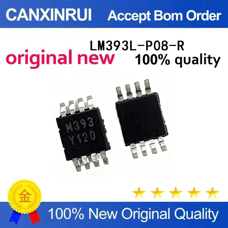 (5-100 Pieces)Brand new original LM393L-P08-R LM393L silk screen M393 MSOP-8 spot chip IC