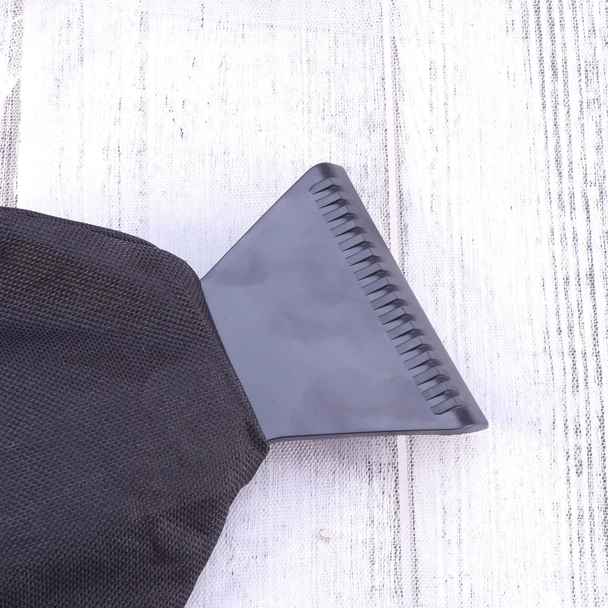 مكشطة ثلج مجرفة ثلج قفازات مجرفة ثلج للسيارة أداة تنظيف نافذة السيارة المحمولة للطقس البارد مكشطة ثلج سوداء #6