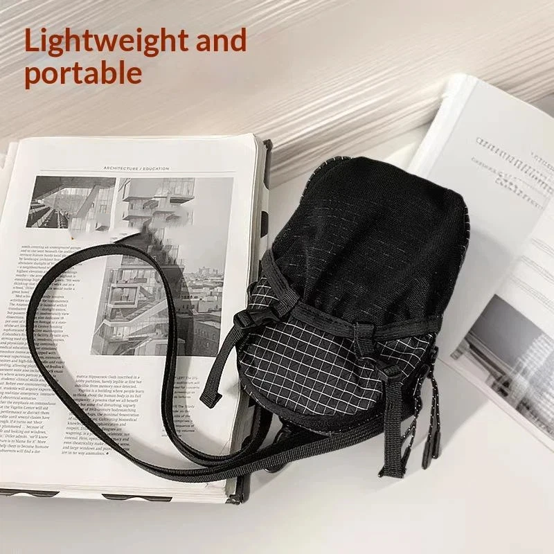 Water Resistant Outdoor Storage Pouch Adjustable Shoulder Strap Attachment for Camping Climbing Store Phone Water Bottle Snacks