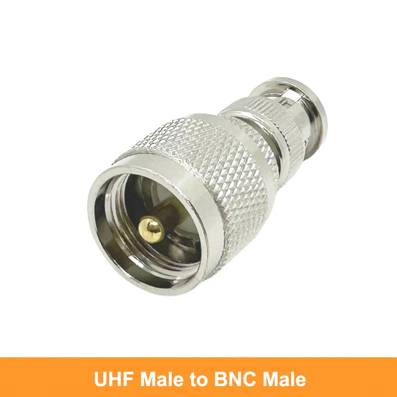 BNC to UHF Antenna Adapter PL259 Male Female SO239 to Q9 BNC RF Coaxial Cable Connector for CB,Ham Radio Scanner