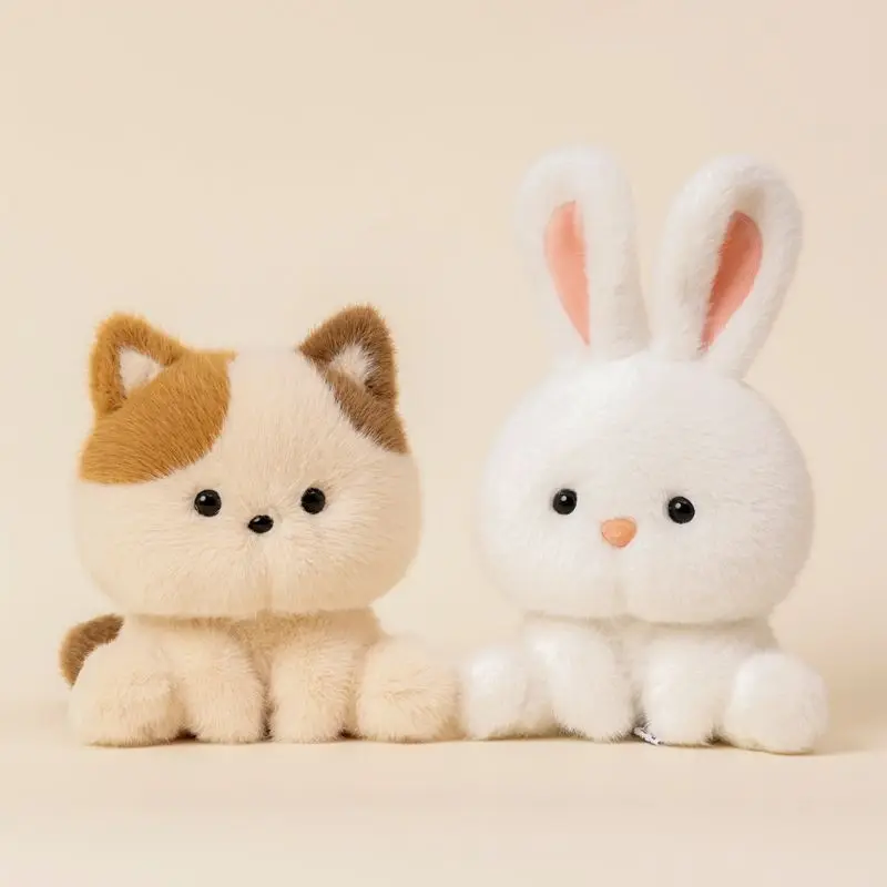 14CM Cute Small Animal Plush Toy Table Decoration Accompany Multi-style Animal Sheep Fox Doll To Send Children\'s Birthday Gifts