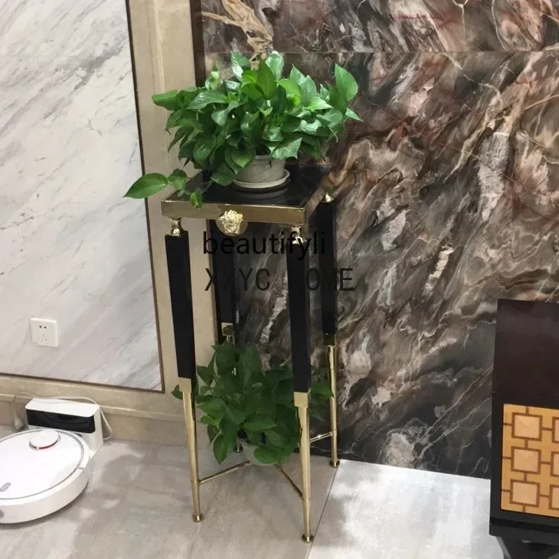 Supporto per fiori in acciaio inossidabile in marmo di lusso delicato, divano, tavoli, soggiorno, mobile TV, scaffale per ingresso