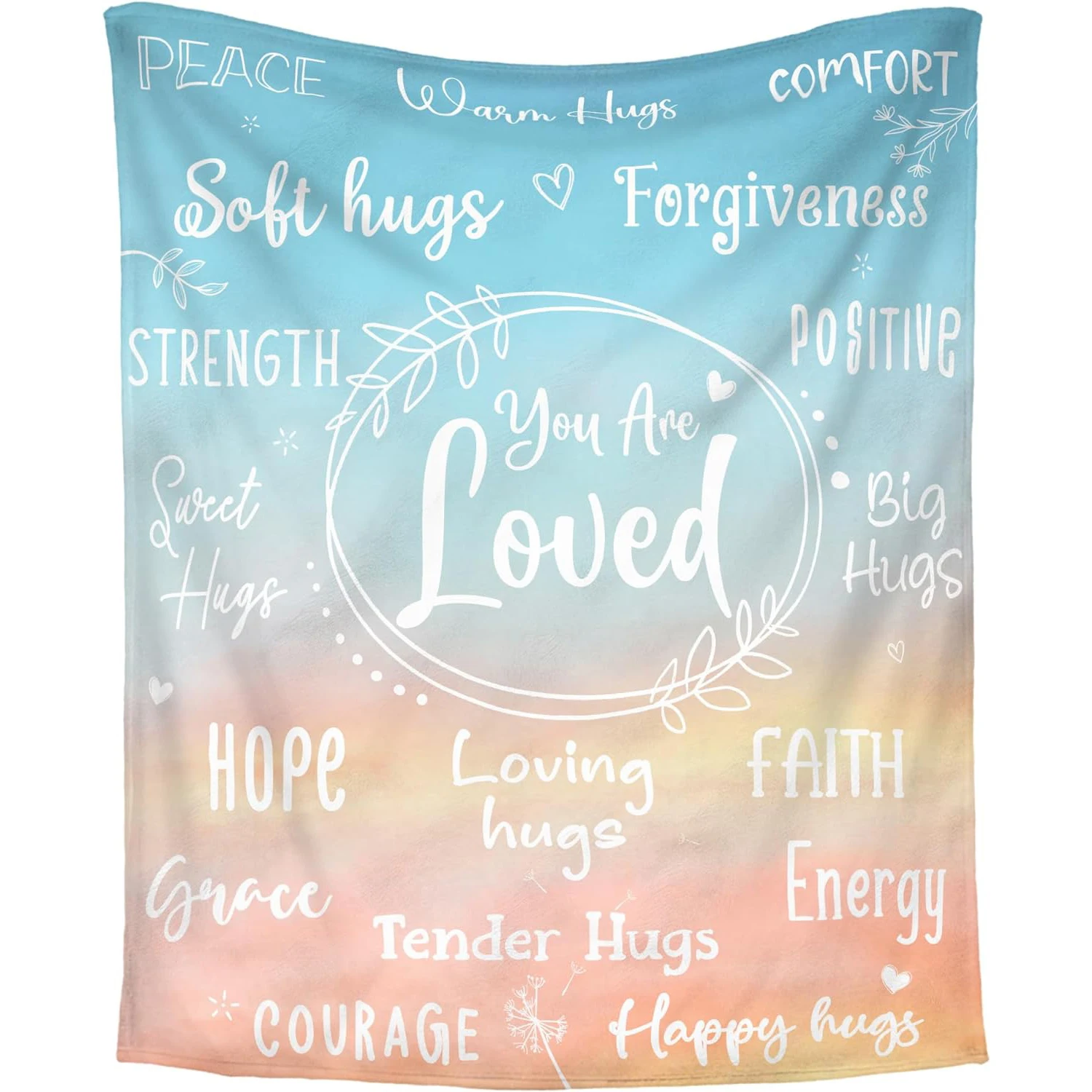 

Women's inspirational gifts - Christmas, birthday, Valentine's Day, women's healing gifts, Christian gift faith blankets