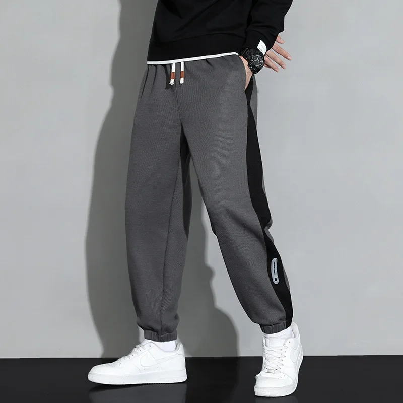 

Men's Sweatpants Spring and Autumn Solid Color Casual Fashion Trend Trousers Male Loose Jogging Sports Pants Man Streetwear