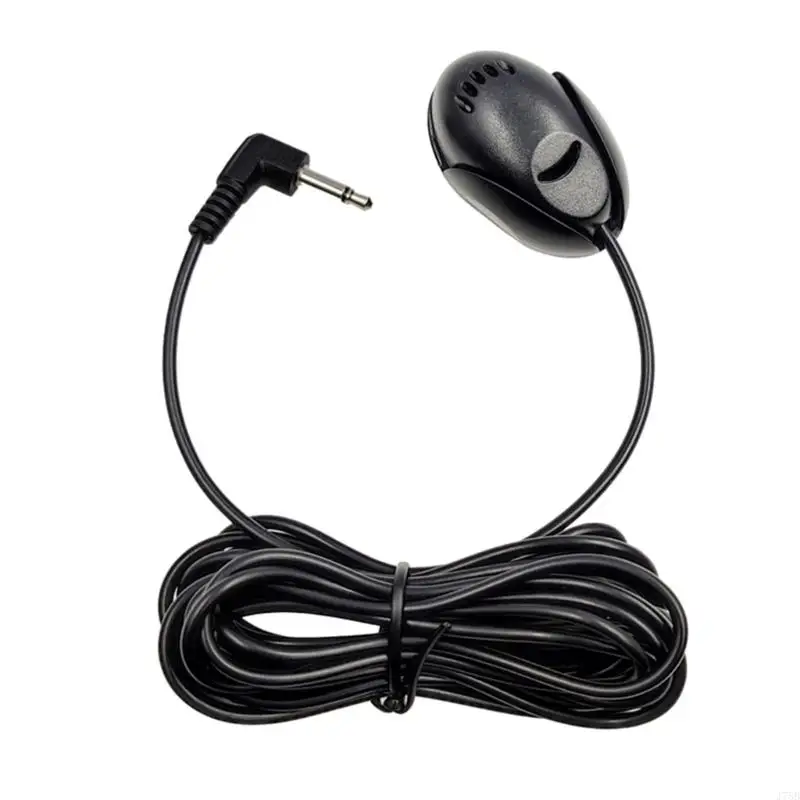 J78B Mic 3.5mm External Microphone Assembly for Car Vehicle Head Unit Bluetooth-Enabled Stereo Radio Receiver GPS DVD