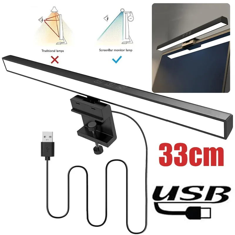 

Monitor Eye Protection Light LED Light Desk Office Computer Laptop Screen Lamps Monitor Lamp Bar Reading Studying Hanging Light