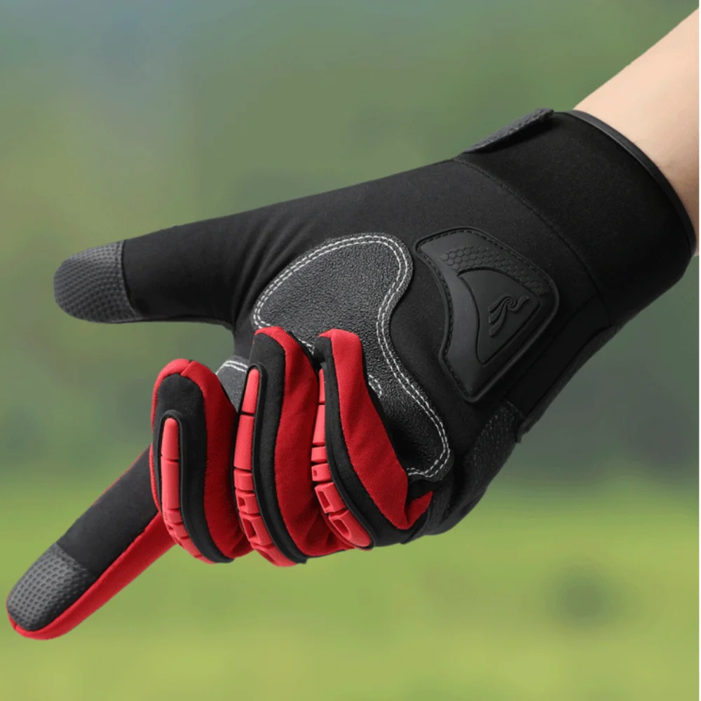 

Touch Screen Motorcycle Gloves Wear-resistant Breathable Motorbike Riding Gloves Anti-shock Full Finger Moto Biker Gloves