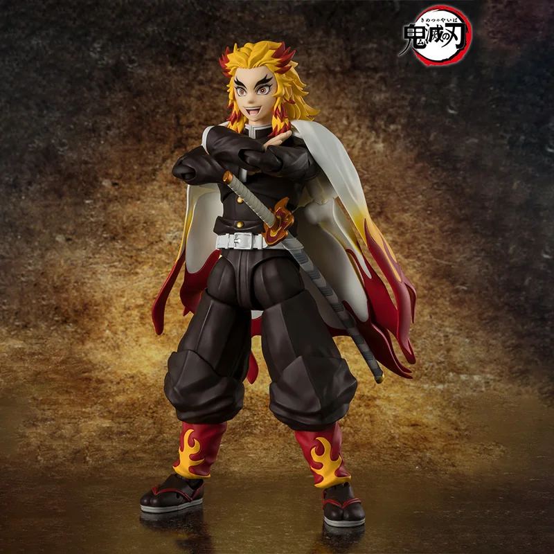 الصندوق الأصلي بانداي SHF شيطان القاتل كيوجورو رينجوكو مجموعة الشكل النهائي أطقم منمذجة أنيمي لعبة الحركة الكاملة هدايا للأطفال في صدمة #2