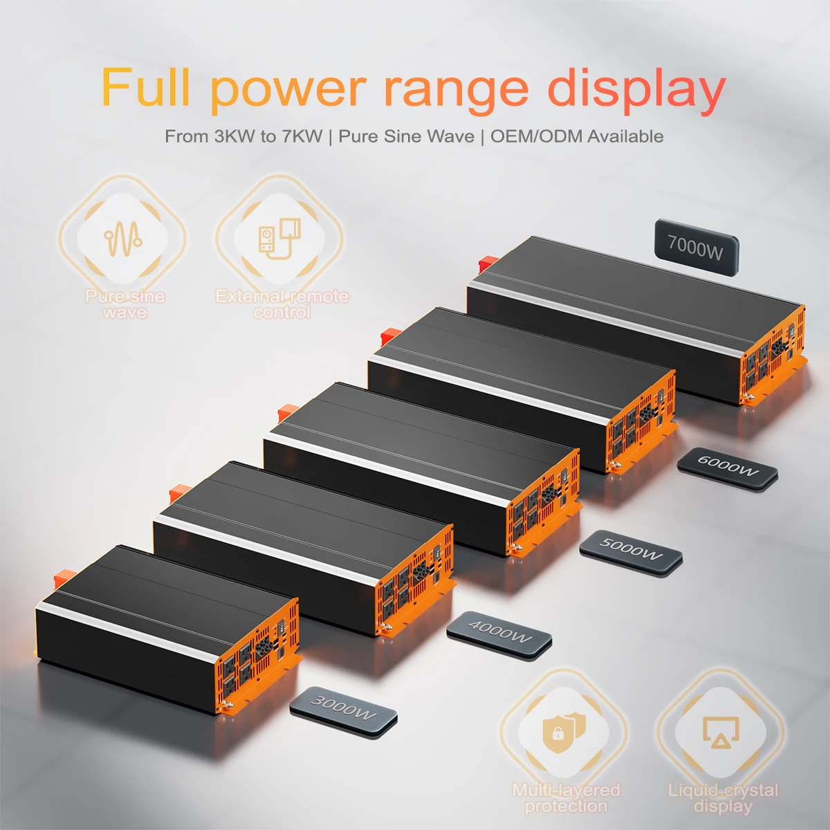 1000W Pure Sine Wave Inverter 12v 24v to 110v Ac ETL | Inversor 12v 110v 1000w