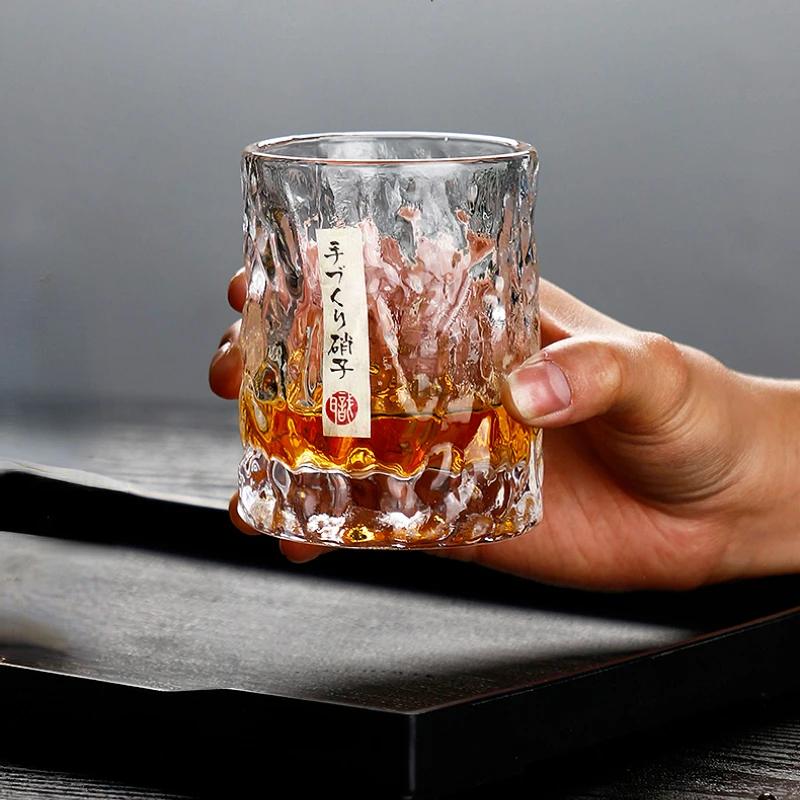 Whiskey Glass Japan Japanese Wine Glass Cups Master Craftsmanship Creative Bark Beer Mug Cup Drinkware Kitchen Dining Bar Home