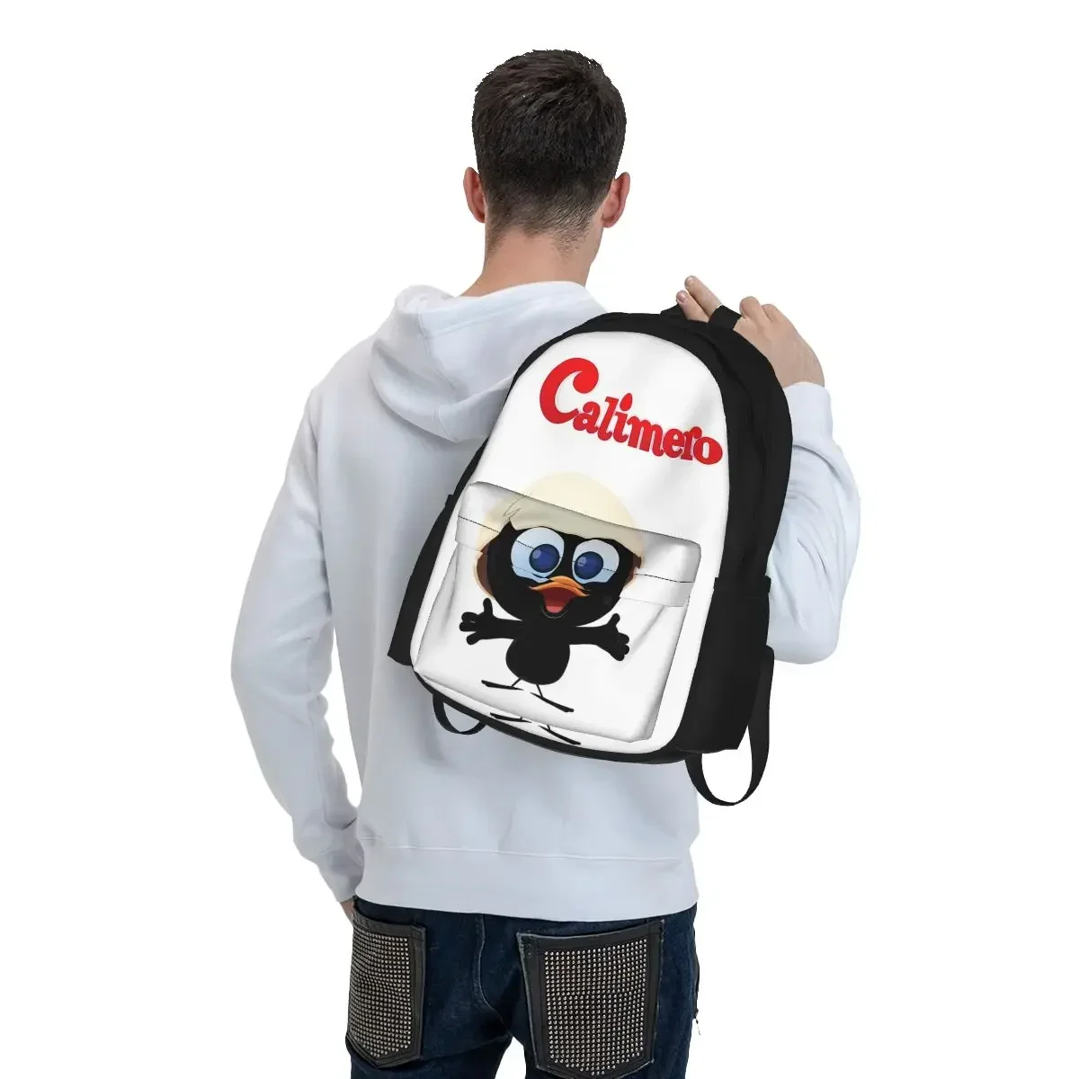 Calimero Backpacks Boys Girls Bookbag Children School Bags Cartoon Kids Rucksack Laptop Rucksack Shoulder Bag Large Capacity