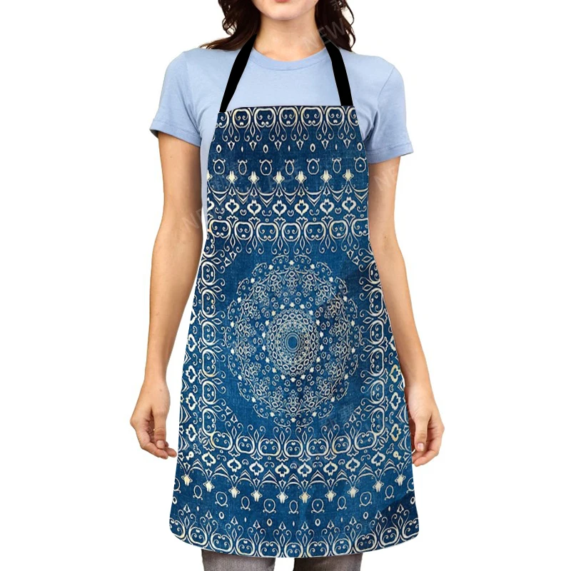 Mandala Aesthetic Women kitchen apron original Children Waterproof girl custom man waiter work apron oil proof vintage Persia