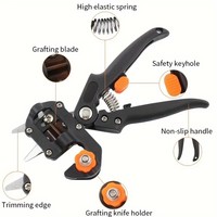 Grafting Pruner Garden Nursery Tools Branch Secateur Pruning Plant Shears Scissors Set Fruit Tree Vaccination Bud Cutter