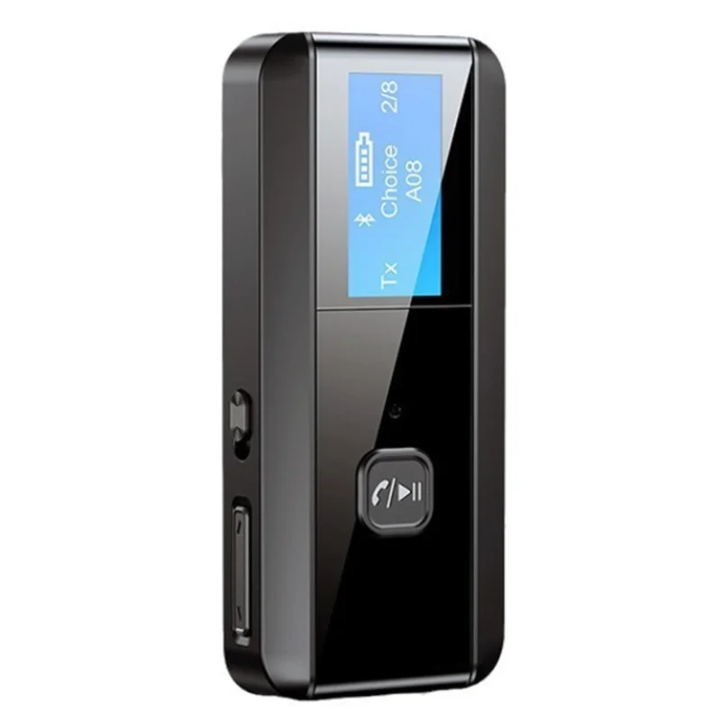 B37B-5.0 Audio Transmitter Receiver RX TX Hifi Lossless Sound Quality Wireless Adapter LCD 3.5Mm Aux Jack For TV PC Car