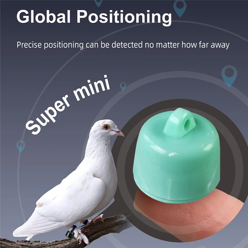 جهاز تتبع ABSQ-Mini GPS للحيوانات الأليفة خفيف الوزن لمكافحة فقدان الحيوانات الأليفة لنظام Android وIOS مثالي للقطط والكلاب والطيور والأرانب