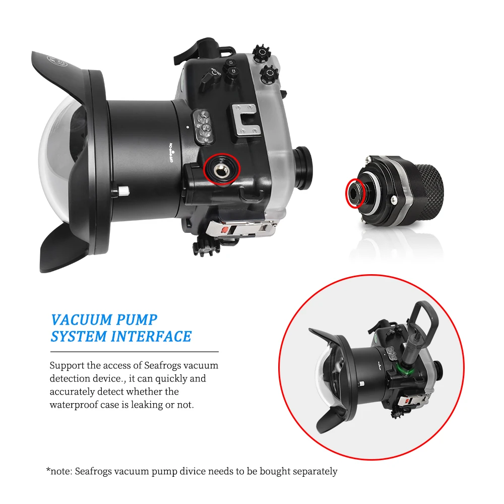 SeaFrogs 40M/130FT UW housing with 6