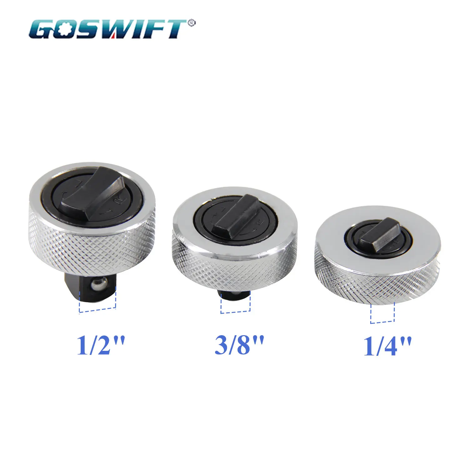 GOSWIFT 3 Pcs/lot Whole Steel Reversible Mini Finger Palm Ratchet Socket Spanner Wrench Set Drop Shipping