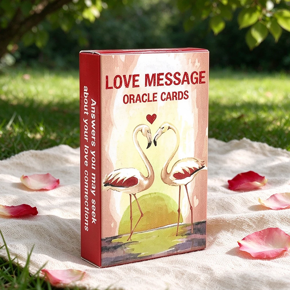 Love Message Oracle Cards Romance Oracle Deck 54-Card English Version Fate Divination Board Game for Love Relationship Spiritual