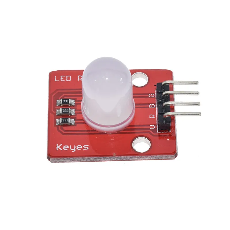 Electronic Building Block RGB Full-Color LED Module 10mm High-Brightness Full-Color LED New Model Minimum Order 10 Pieces