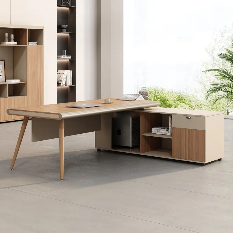 Nordic Minimalist Office Desk Modern Aesthetic Display Decoration Office Desk Computer Design Mesas Escritorio Salon Furniture